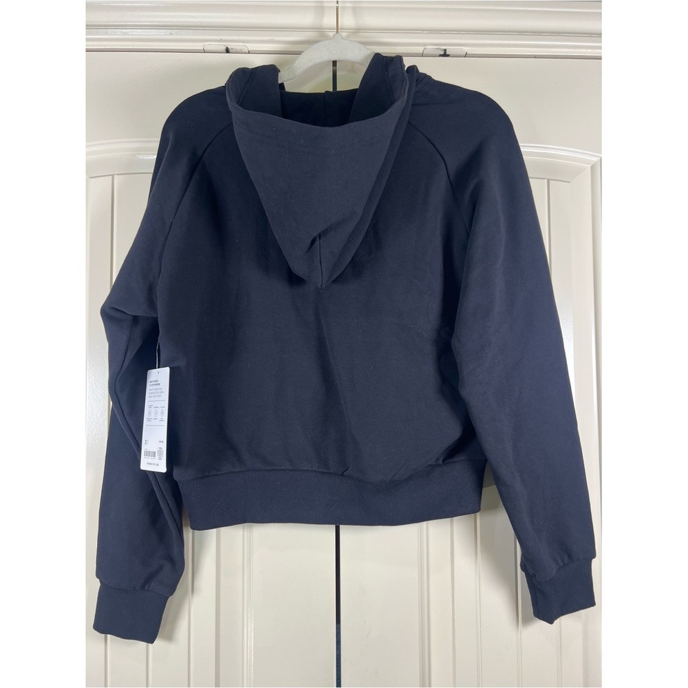 NWT Athleta Easy Forever Fleece‎ 1/2 Zip Hoodie Sweatshirt Black XS - Picture 7 of 11